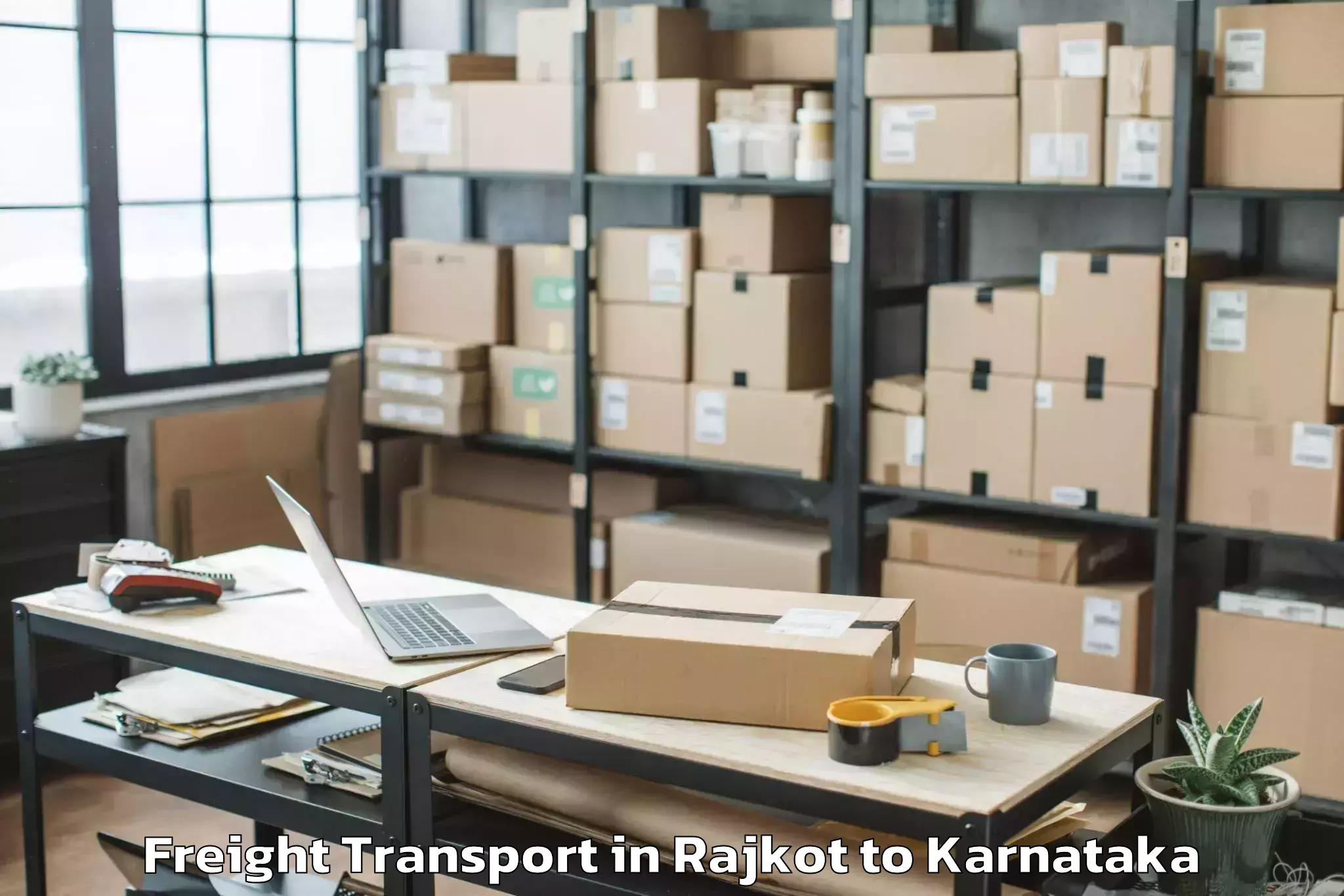 Leading Rajkot to Humnabad Freight Transport Provider